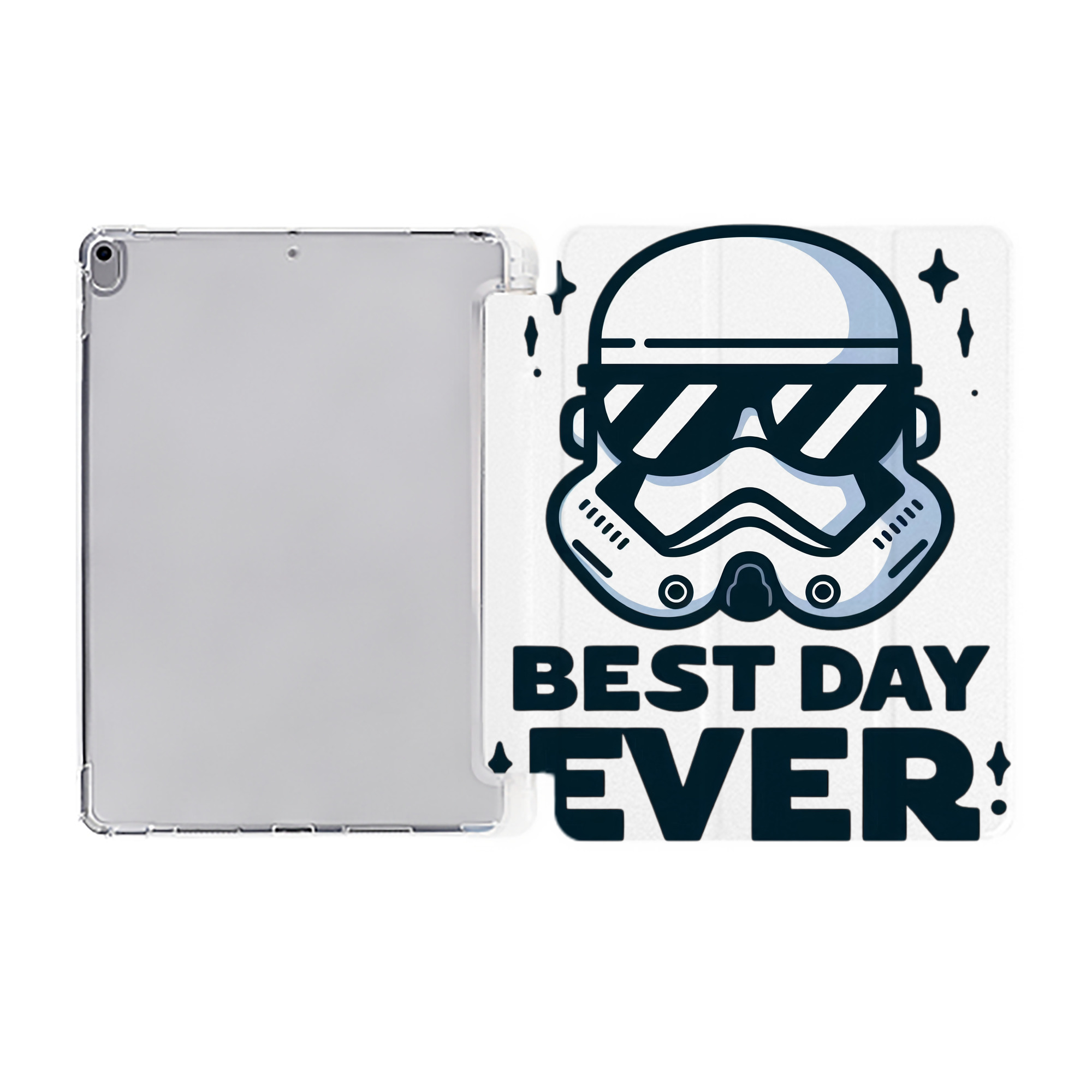 （画像用） スター・ウォーズ Star Wars IPad ケース ペン収納付き 三つ折りスタンド PUレザー×シリコン 対応機種9.5/10.5/10.9インチ